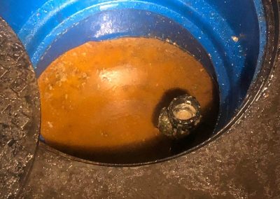 blocked grease trap