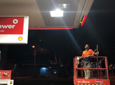 Shell Service Station Bowser Canopy Repair